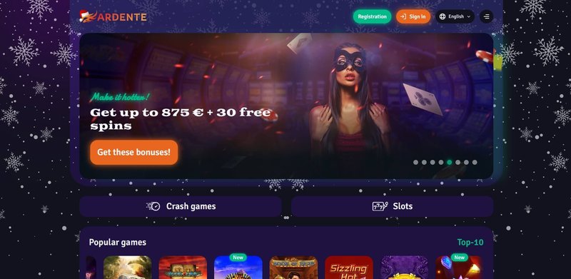 Ardente Casino: la prima impressione